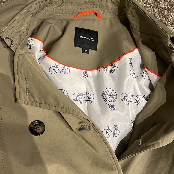 Rw woman’s trench coat army green - Picture 4 of 5